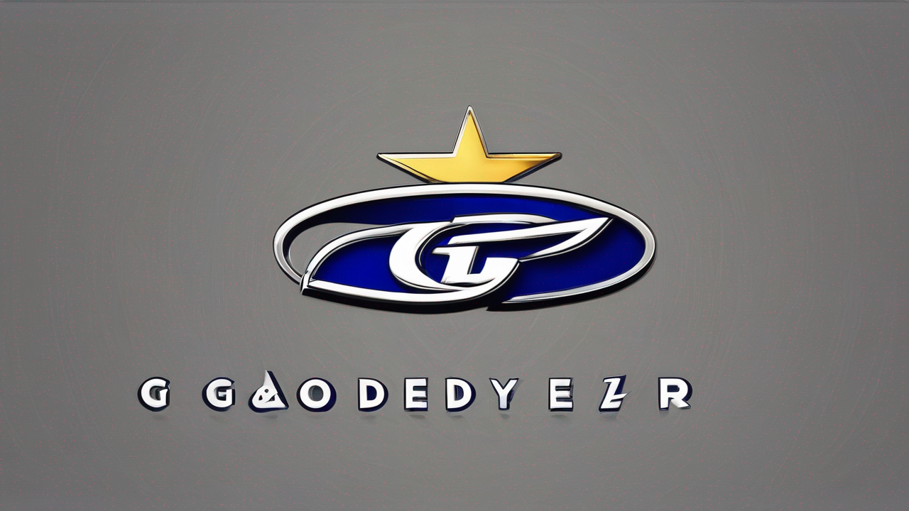 Logo marki Goodyear z charakterystycznym skrzydlatym symbolem