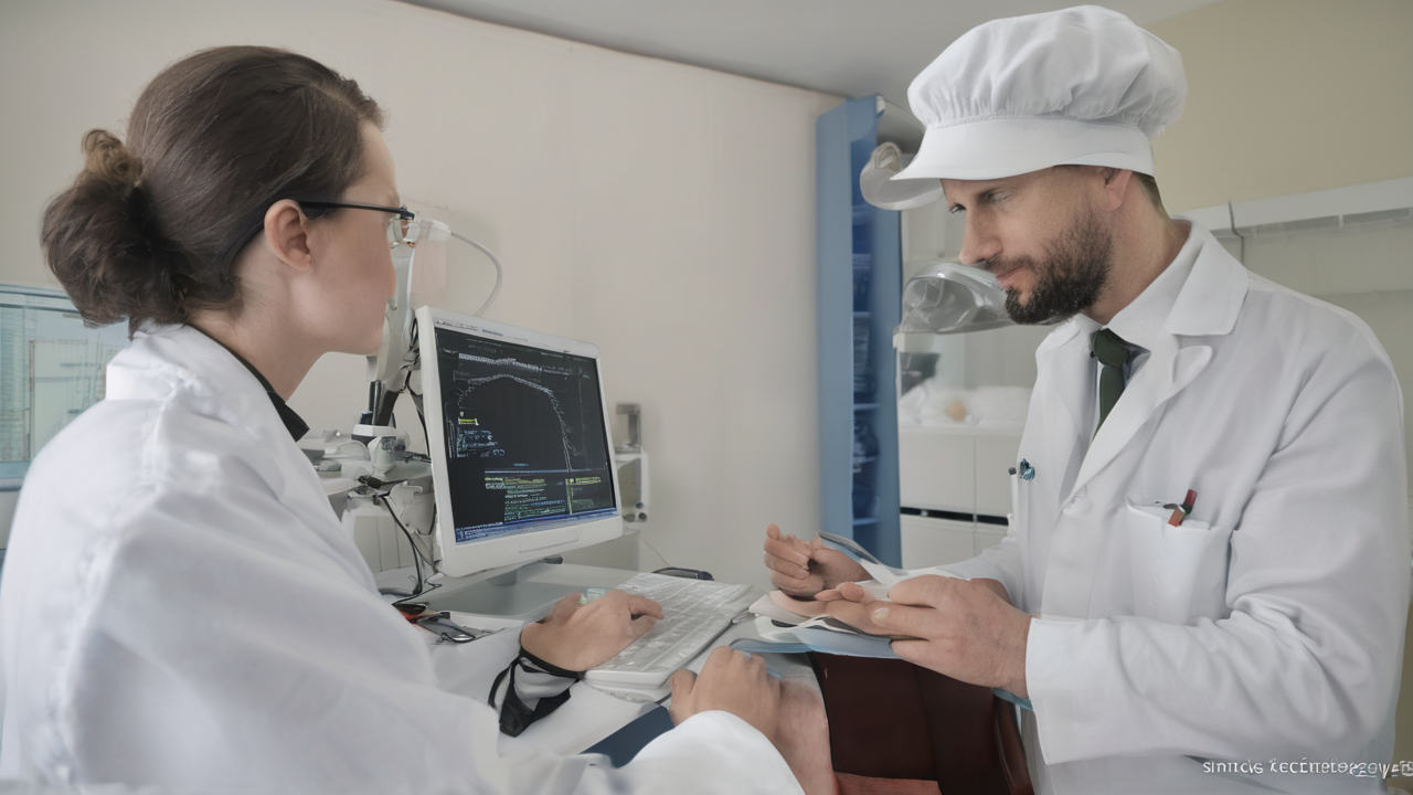 Młody specjalista techniczny pracujący przy komputerowej diagnostyce
